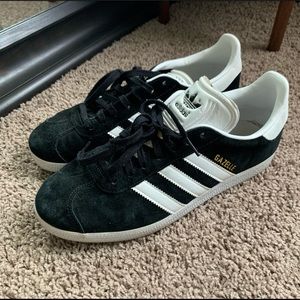 Adidas black Gazelles